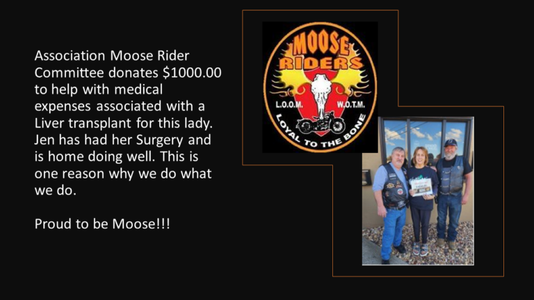 Moose Riders Association Donation